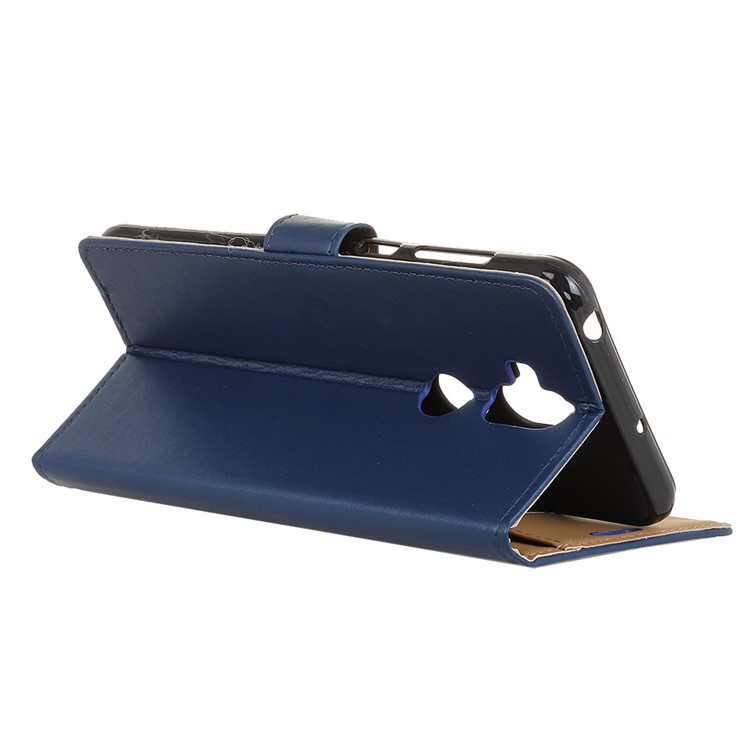 Wallet Leather Stand Cell Phone Case for Asus Zenfone 5 Lite ZC600KL - Blue-4