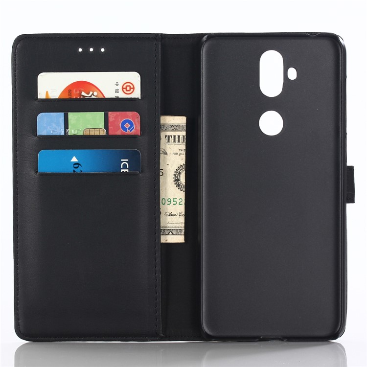 Crazy Horse Texture Retro Style Leather Wallet Stand Case for Asus Zenfone 5 Lite ZC600KL - Black-3