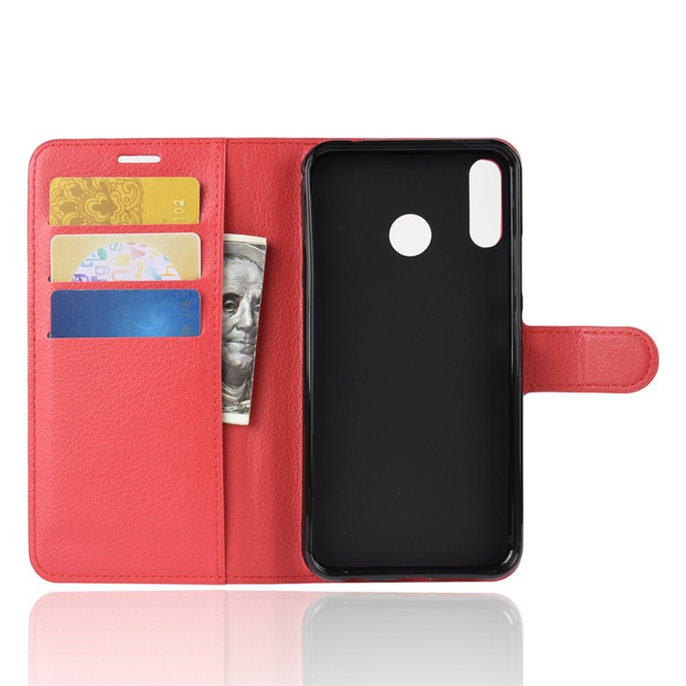 Litchi Texture PU Leather Protection Mobile Phone Shell with Stand for Asus Zenfone 5 ZE620KL - Red-3