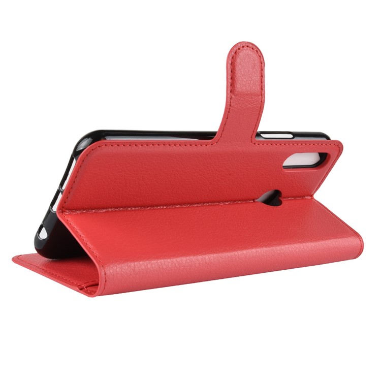 Litchi Texture PU Leather Protection Mobile Phone Shell with Stand for Asus Zenfone 5 ZE620KL - Red-5