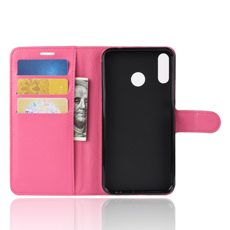Litchi Texture PU Leather Protection Cell Phone Cover with Card Holder for Asus Zenfone 5 ZE620KL - Rose-3