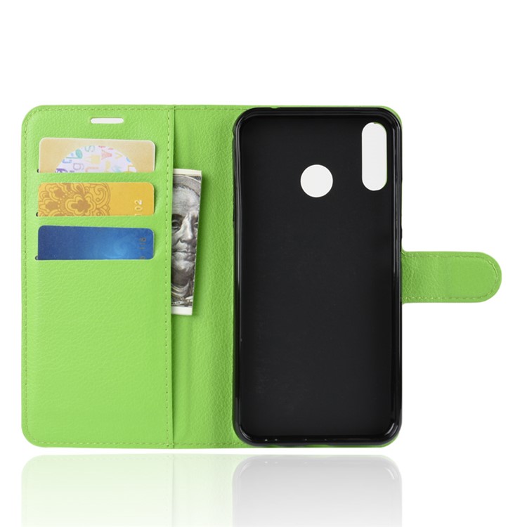Litchi Grain Stand Wallet Leather Phone Cover for Asus Zenfone 5 ZE620KL - Green-3