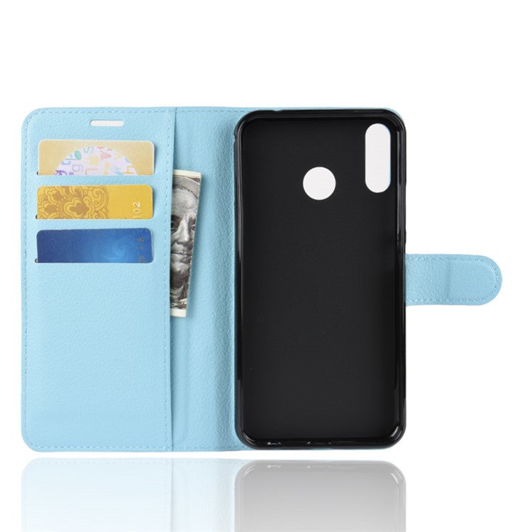 Litchi Grain Stand Wallet Leather Phone Shell for Asus Zenfone 5 ZE620KL - Blue-3