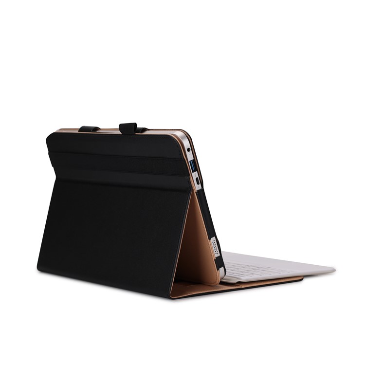 Folio PU Leather Stand Card Slots Case for ASUS TransBook Mini T103HAF and Keyboard - Black-10