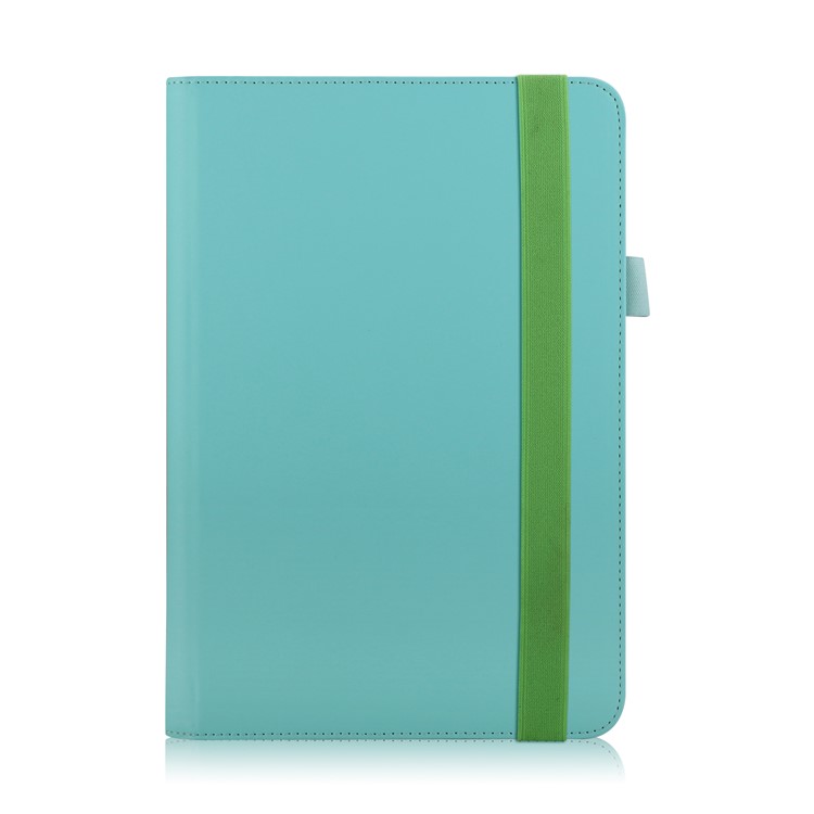 Folio PU Leather Stand Wallet Tablet Shell for ASUS TransBook Mini T103HAF and Keyboard - Cyan-3