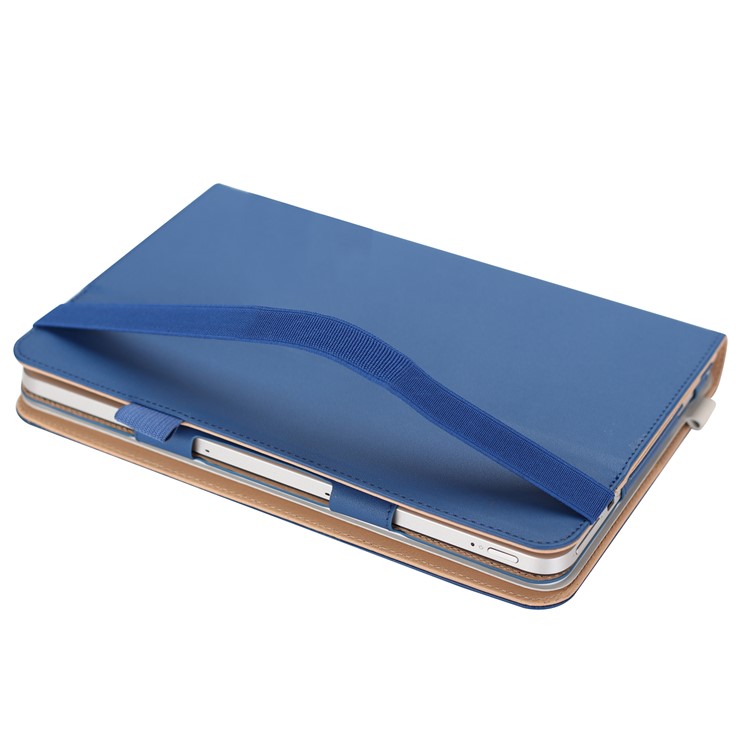 PU Leather Stand Card Slots Folio Casing for ASUS TransBook Mini T103HAF and Keyboard - Dark Blue-10