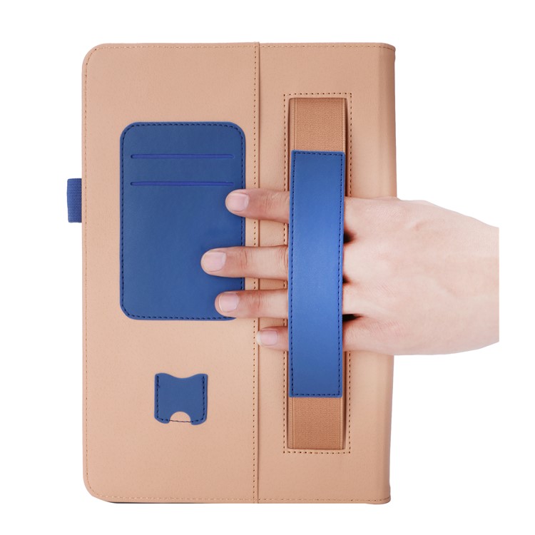 PU Leather Stand Card Slots Folio Casing for ASUS TransBook Mini T103HAF and Keyboard - Dark Blue-3
