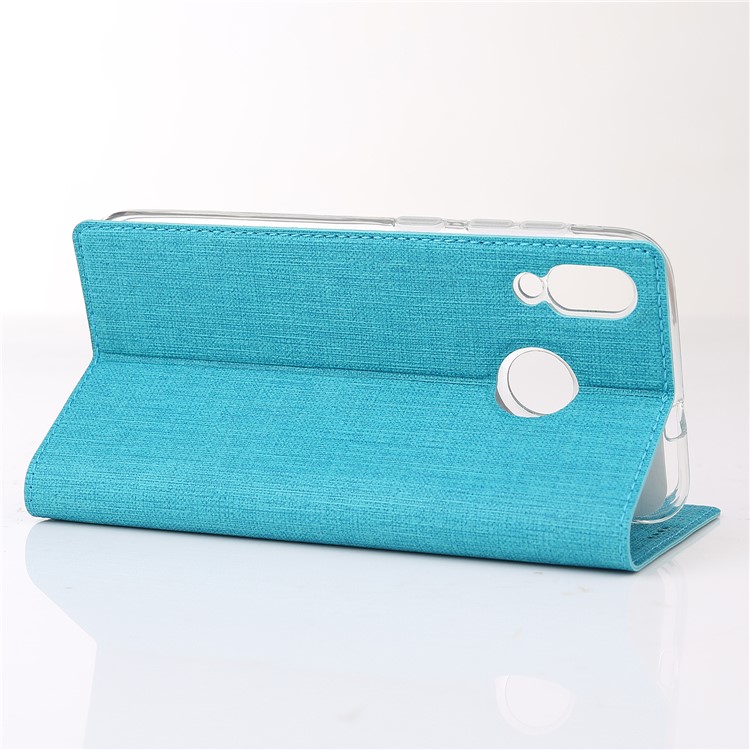 VILI DMX Cross Texture Card Holder Leather Phone Case for Asus Zenfone Max (M1) ZB555KL - Blue-4