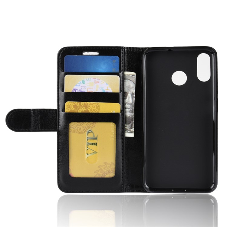 Crazy Horse Texture Wallet Stand Leather Case for Asus Zenfone Max (M1) ZB555KL - Black-4