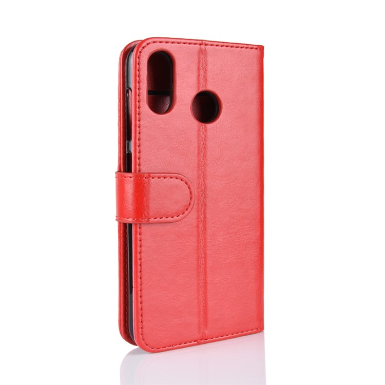 Crazy Horse Texture Wallet Stand Leather Phone Case for Asus Zenfone Max (M1) ZB555KL - Red-7