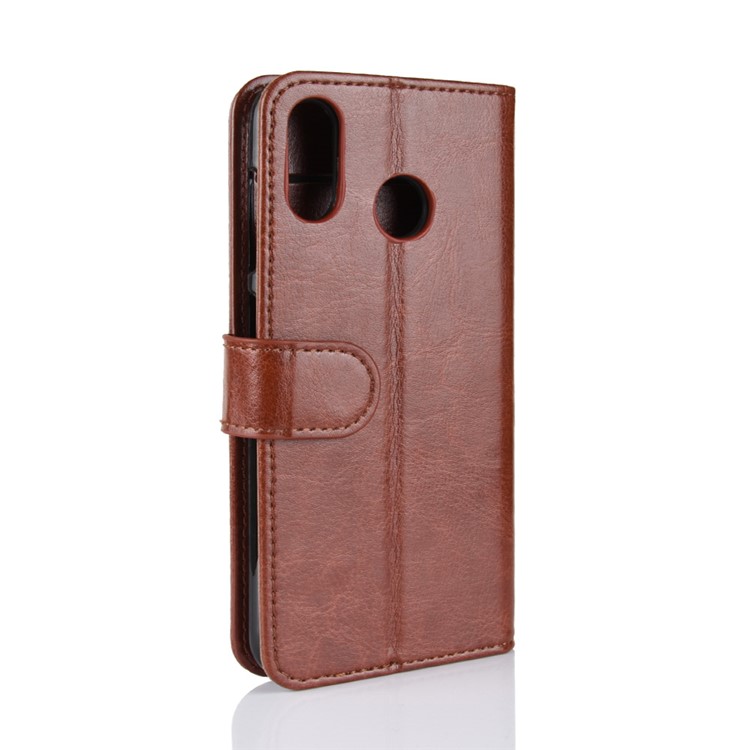 Crazy Horse Texture Wallet Stand Leather Phone Cover for Asus Zenfone Max (M1) ZB555KL - Brown-5