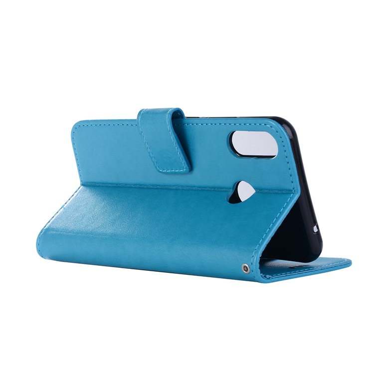 Imprint Owl Dream Catcher Pattern Wallet Leather Stand Magnetic Cover for Asus Zenfone Max (M1) ZB555KL - Blue-5