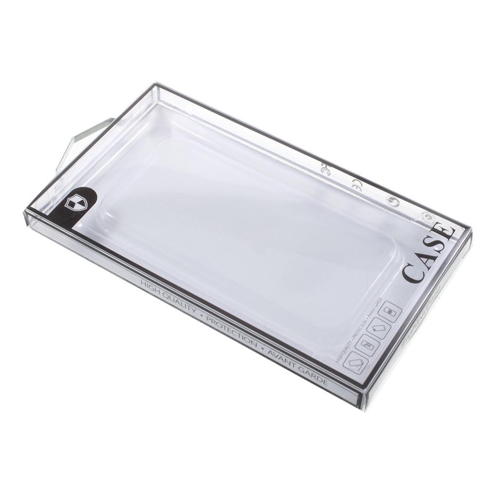 20Pcs/Lot Paper + Plastic Retail Package Packing Box for iPhone 8 /7 Cases - Silver Paper / Black Edge-3