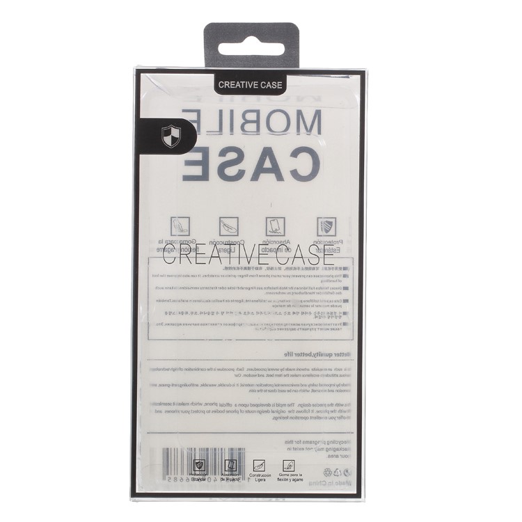 20pcs/Lot Retail Plastic Packaging Box for iPhone 8 / 7 Cases, Size: 175 x 95 x 15mm - Black / Transparent-2