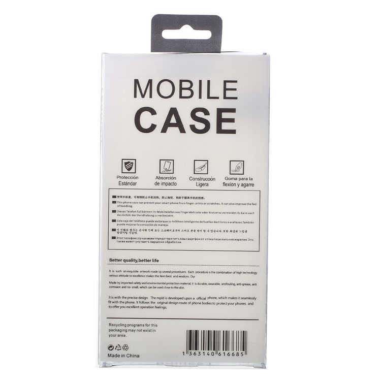 20pcs/Lot Plastic Packing Box with Inner Tray for iPhone 8 Plus / 7 Plus Cases, Size: 175 x 95 x 15mm - Black / Transparent-4