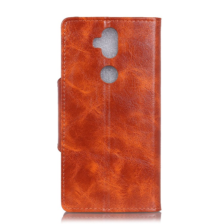 PU Leather Wallet Mobile Case for Asus Zenfone 5 Lite ZC600KL - Brown-3