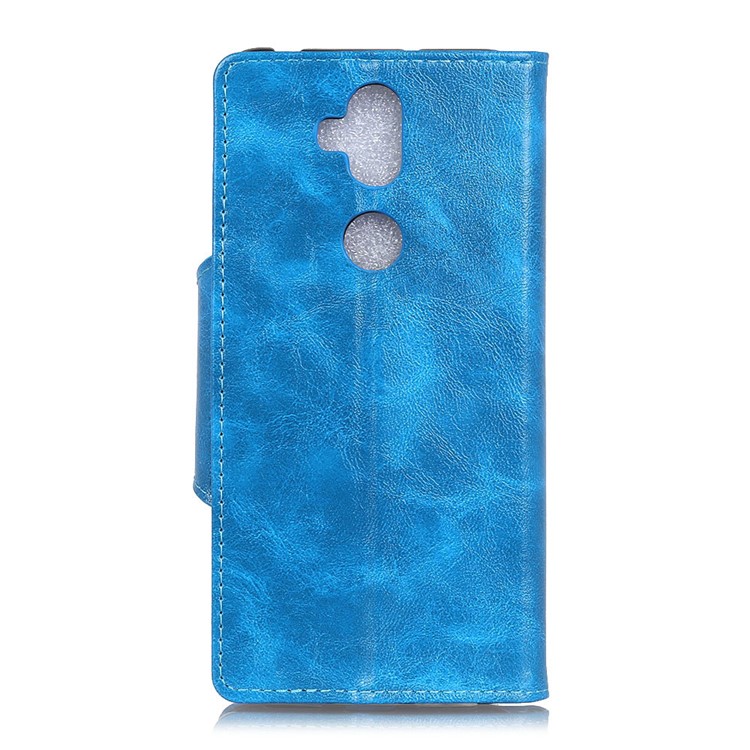 Leather Stand Wallet Mobile Phone Casing for Asus Zenfone 5 Lite ZC600KL - Blue-3