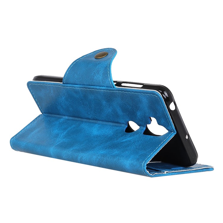Leather Stand Wallet Mobile Phone Casing for Asus Zenfone 5 Lite ZC600KL - Blue-5