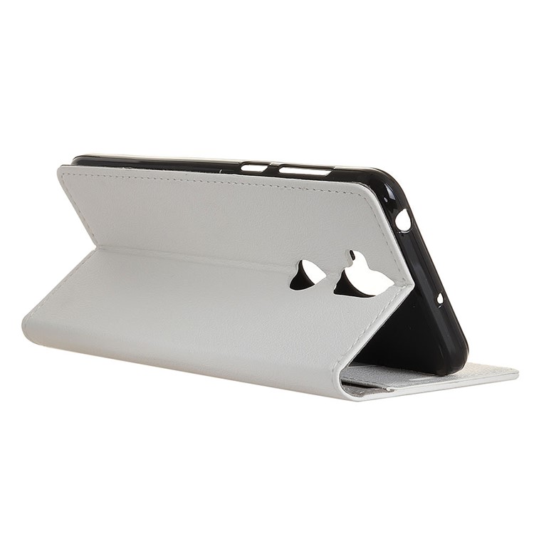 Wallet Leather Cell P[hone Cover with Stand for Asus Zenfone 5 Lite ZC600KL - White-5
