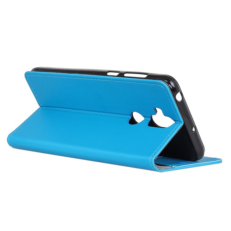 Card Holder Leather Flip Stand Phone Cover for Asus Zenfone 5 Lite ZC600KL - Blue-5