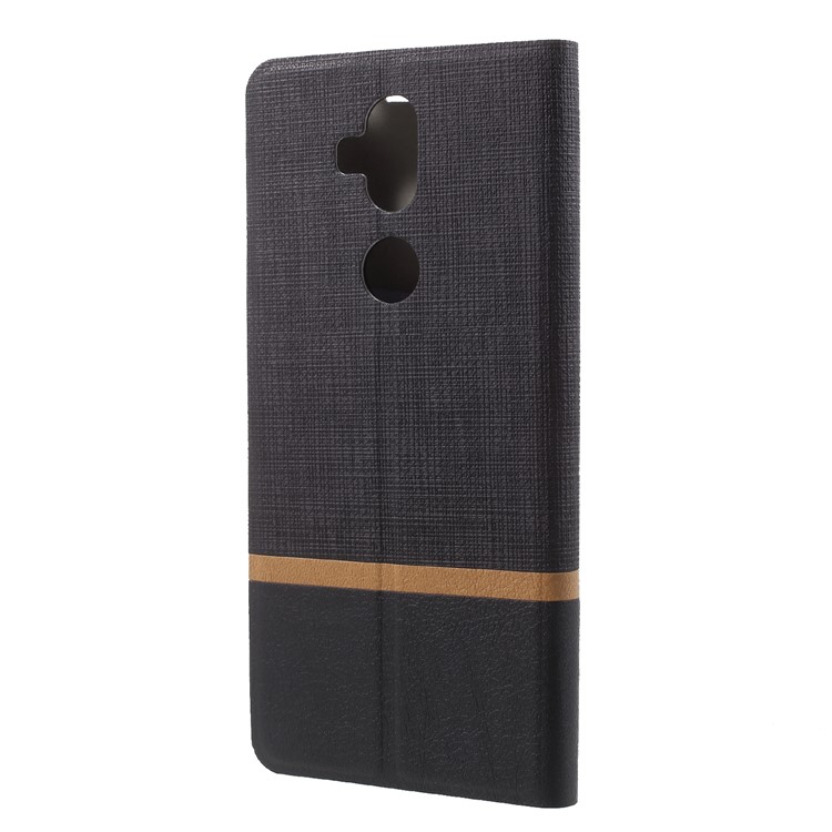 Cross Texture PU Leather Card Holder Phone Case for Asus Zenfone 5 Lite ZC600KL - Black-2