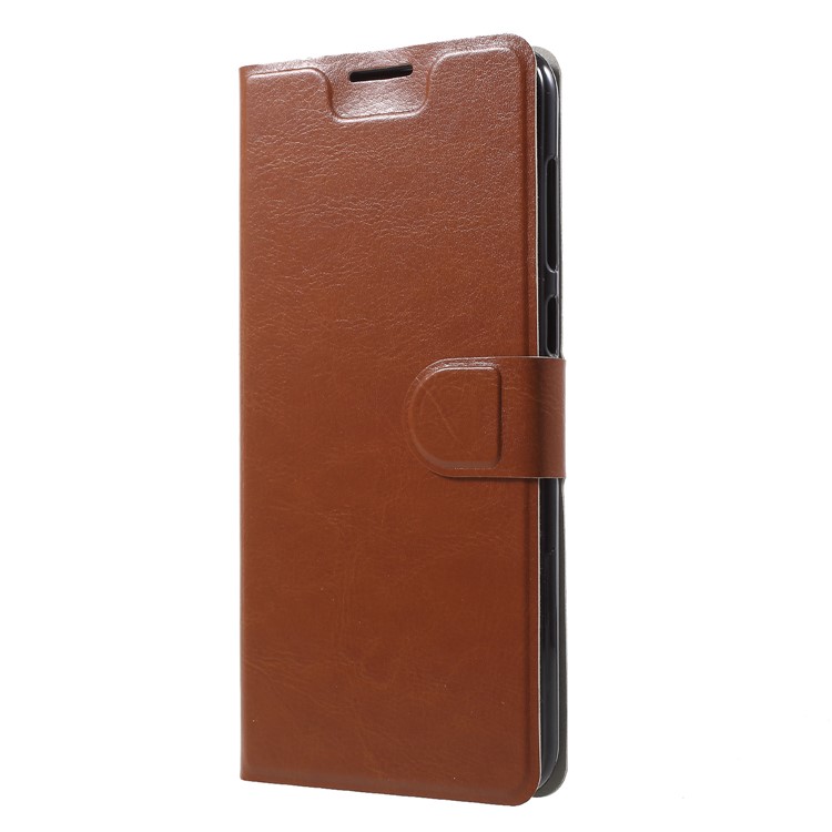 Crazy Horse Texture Stand Leather Magnetic Cover with Card Holder for Asus Zenfone 5 Lite ZC600KL - Brown-3