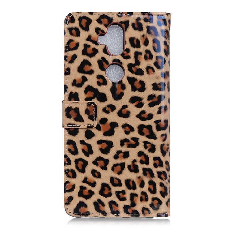 Leopard Pattern Wallet Stand Leather Phone Case for Asus Zenfone 5 Lite ZC600KL-4