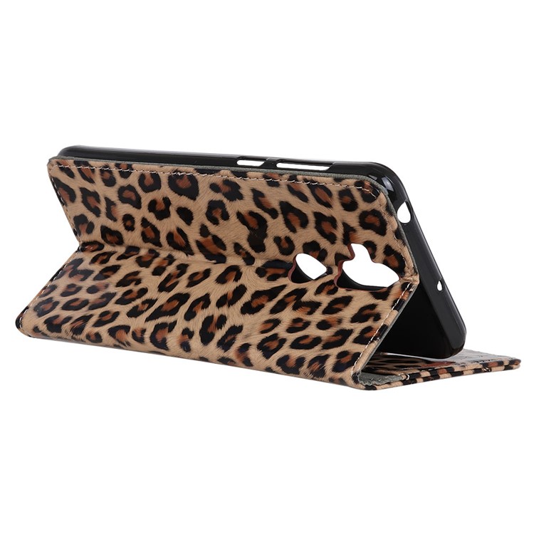 Leopard Pattern Wallet Stand Leather Phone Case for Asus Zenfone 5 Lite ZC600KL-6