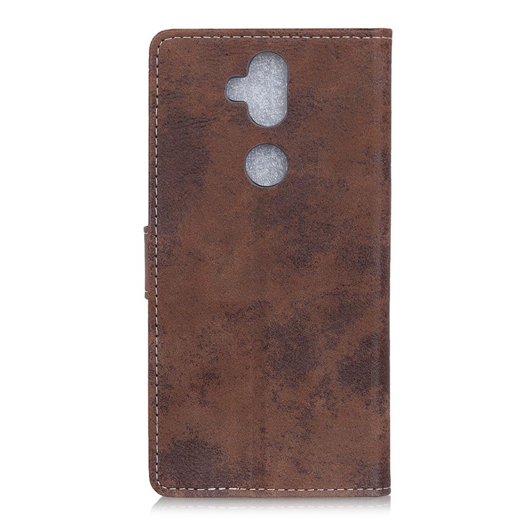 Vintage Style Wallet PU Leather Stand Mobile Shell for Asus Zenfone 5 Lite ZC600KL - Brown-5