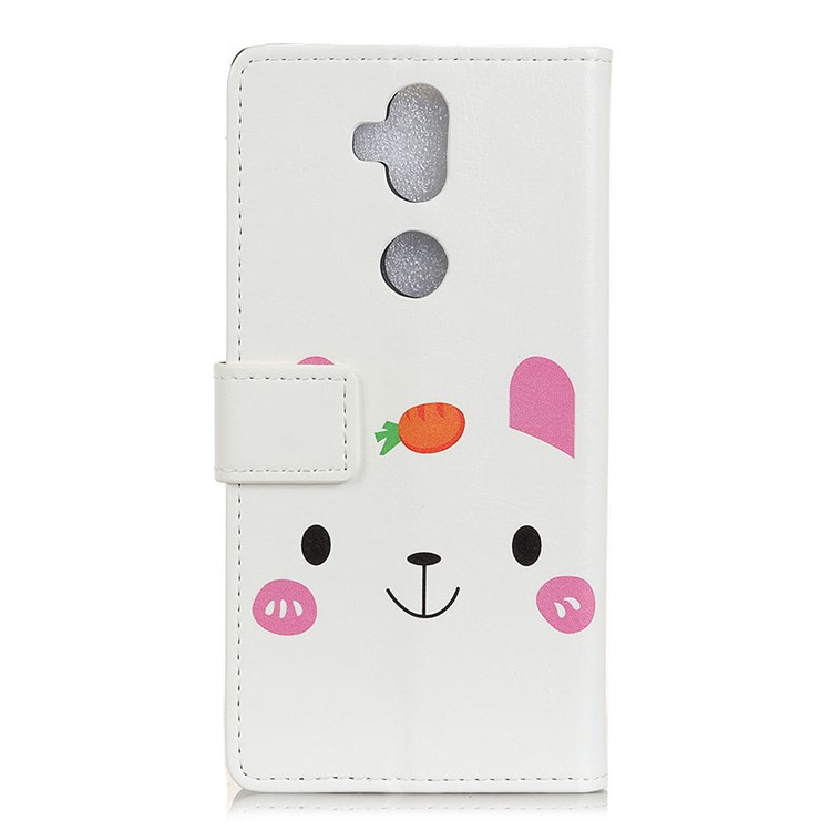 Pattern Printing Stand Leather Wallet Folio Phone Cover for Asus Zenfone 5 Lite ZC600KL - Cute Bear-2