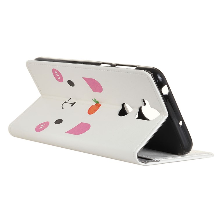 Pattern Printing Stand Leather Wallet Folio Phone Cover for Asus Zenfone 5 Lite ZC600KL - Cute Bear-3