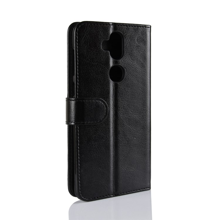 Crazy Horse Vertical Leather Mobile Case with Card Holder for Asus Zenfone 5 Lite ZC600KL - Black-4