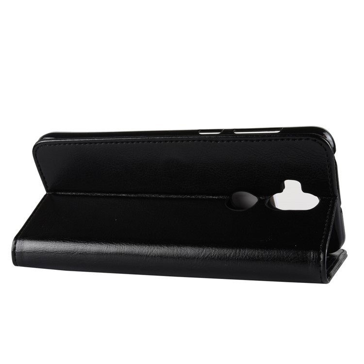 Crazy Horse Vertical Leather Mobile Case with Card Holder for Asus Zenfone 5 Lite ZC600KL - Black-7