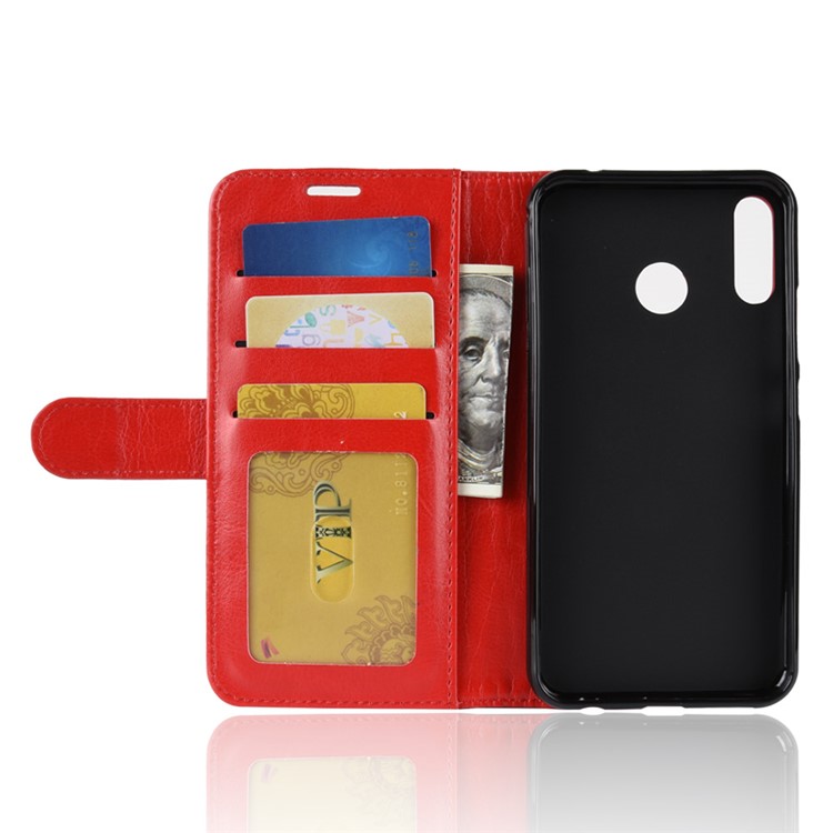 Crazy Horse Texture Wallet Stand Leather Phone Shell for Asus Zenfone 5 ZE620KL - Red-5