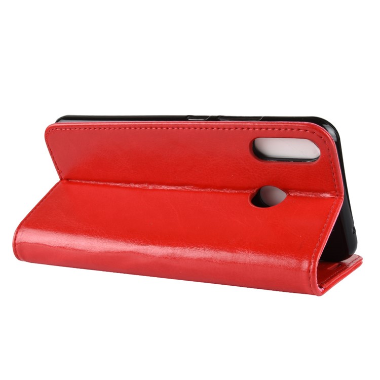 Crazy Horse Texture Wallet Stand Leather Phone Shell for Asus Zenfone 5 ZE620KL - Red-7