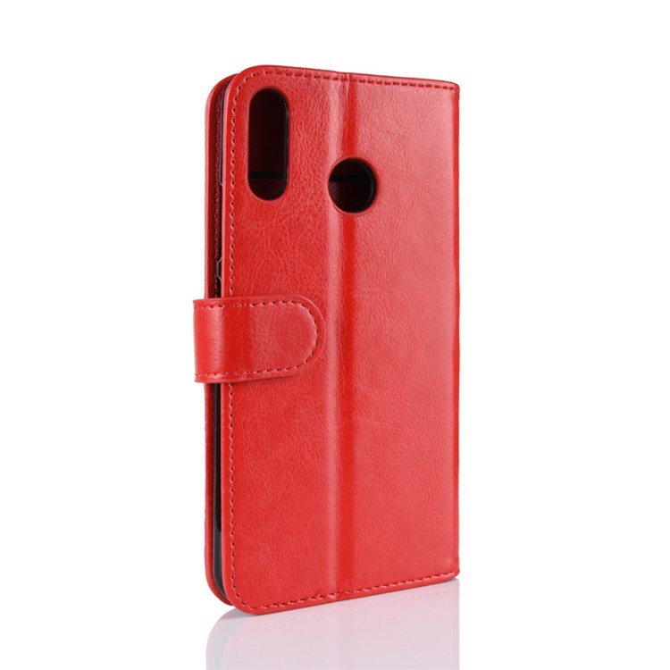 Crazy Horse Texture Wallet Stand Leather Phone Shell for Asus Zenfone 5 ZE620KL - Red-8