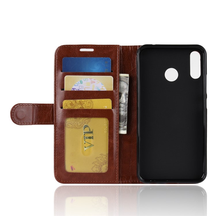 Crazy Horse Texture Wallet Stand Leather Case Accessory for Asus Zenfone 5 ZE620KL - Brown-3