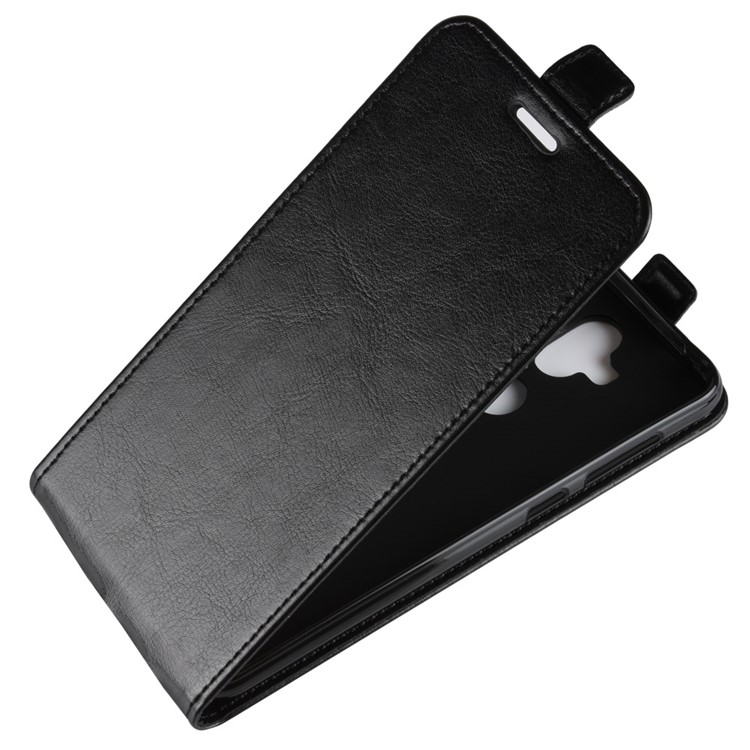 Crazy Horse Vertical Flip Card Holder Leather Case for Asus Zenfone 5 Lite ZC600KL - Black-4