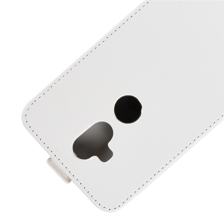 Crazy Horse Vertical Flip Card Holder Leather Cover for Asus Zenfone 5 Lite ZC600KL - White-3