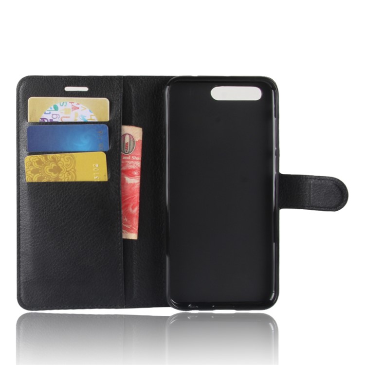 Litchi Texture Wallet Stand Leather Case for Asus ZenFone 4 Pro (ZS551KL) - Black-3