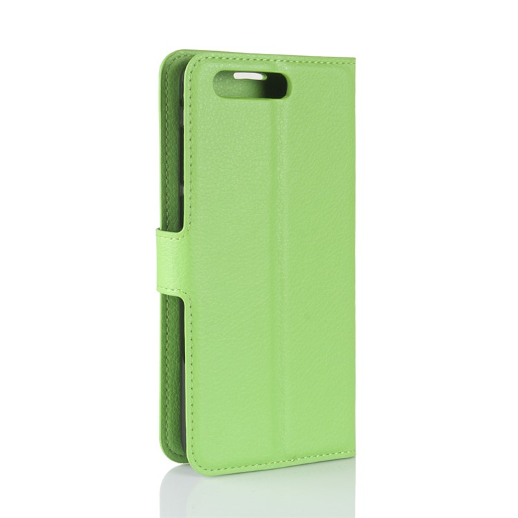 Litchi Texture Wallet Stand Leather Shell Case for Asus ZenFone 4 Pro (ZS551KL) - Green-6