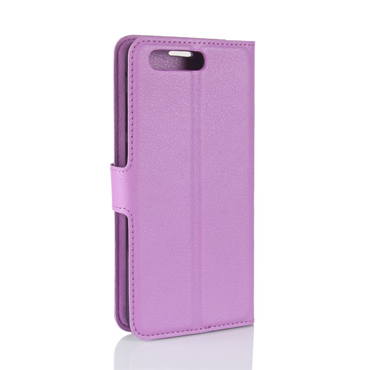 Litchi Texture Wallet Stand Leather Cover Protector for Asus ZenFone 4 Pro (ZS551KL) - Purple-6