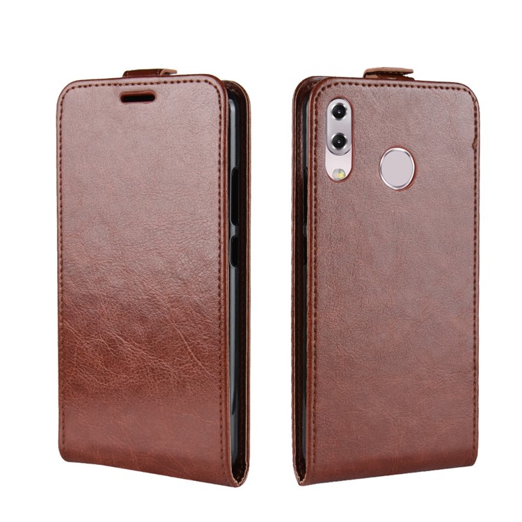 Crazy Horse Vertical Leather Case with Card Slot for Asus Zenfone 5 ZE620KL - Brown-2