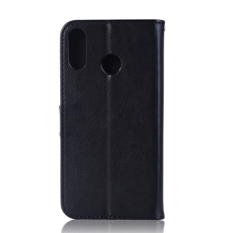 Imprint Owl Dream Catcher Pattern Wallet Leather Case for Asus Zenfone 5Z ZS620KL - Black-3