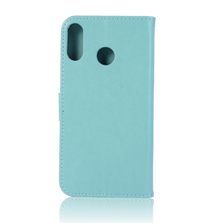 Imprint Owl Dream Catcher Pattern Leather Stand Wallet Phone Cover for Asus Zenfone 5Z ZS620KL - Cyan-3