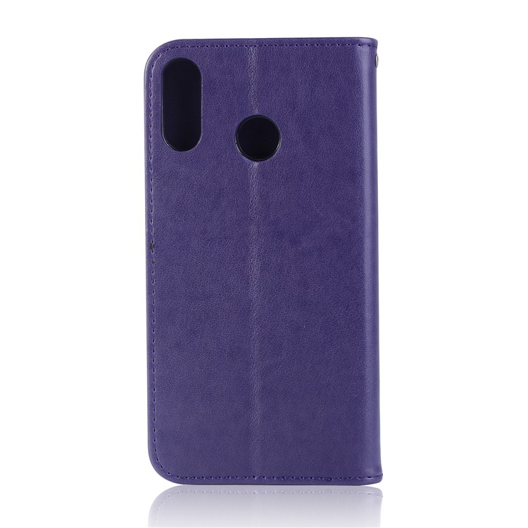 Imprint Owl Dream Catcher Pattern PU Leather Mobile Casing for Asus Zenfone 5Z ZS620KL - Purple-3