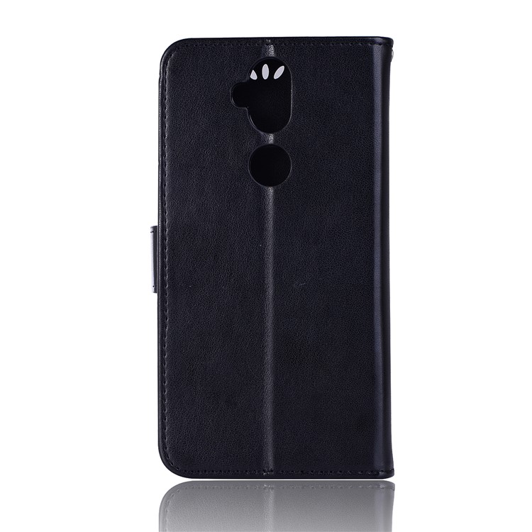 Imprint Owl Dream Catcher Pattern Leather Wallet Case for Asus Zenfone 5 Lite ZC600KL - Black-3
