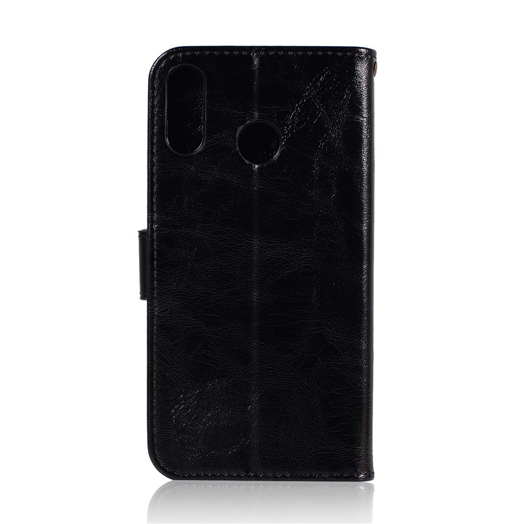 Premium Vintage Leather Wallet Case for Asus Zenfone 5Z ZS620KL - Black-3