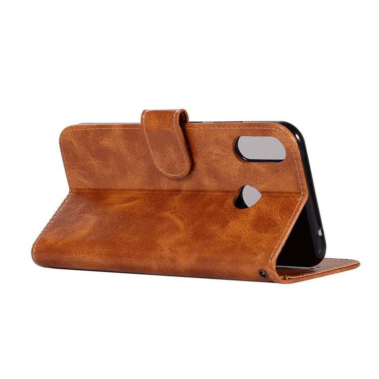 Premium Vintage Leather Stand Cover with Card Slots for Asus Zenfone 5Z ZS620KL - Brown-6