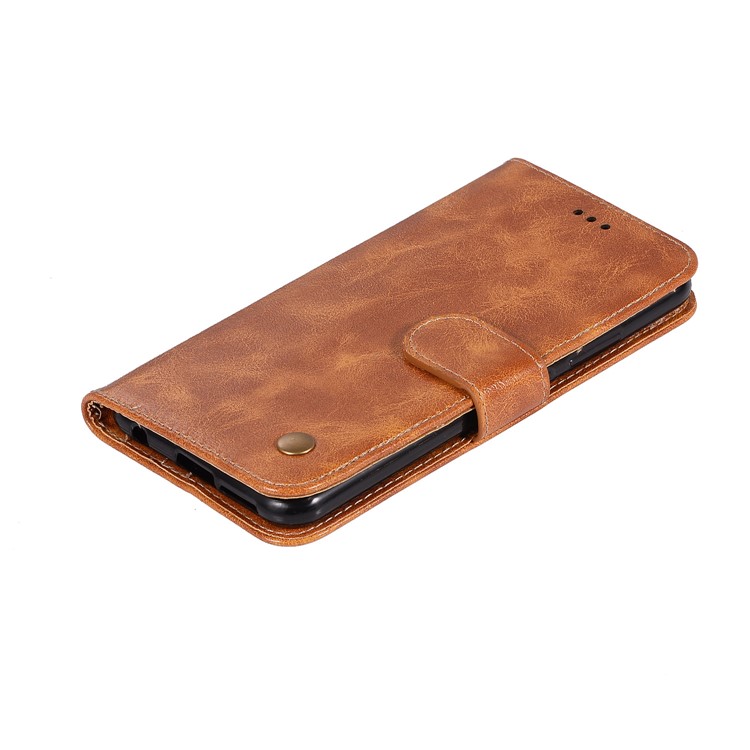 Premium Vintage Leather Stand Cover with Card Slots for Asus Zenfone 5Z ZS620KL - Brown-7